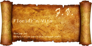 Florián Vita névjegykártya